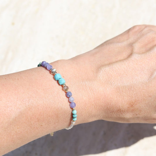 Turquoise & Tanzanite Luxury Bracelet