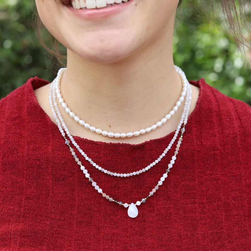 White Moonstone Luxury Necklace