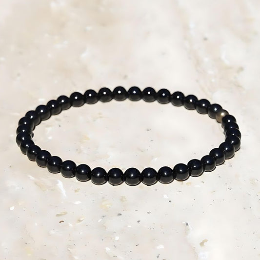 black tourmaline delicate bracelet