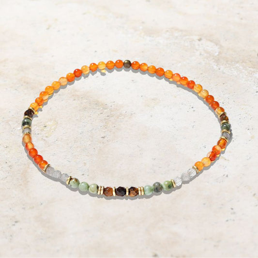 carnelian anklet