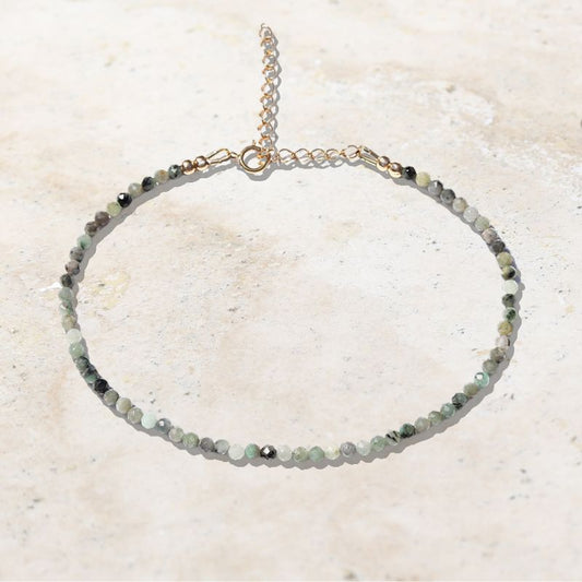 emerald anklet