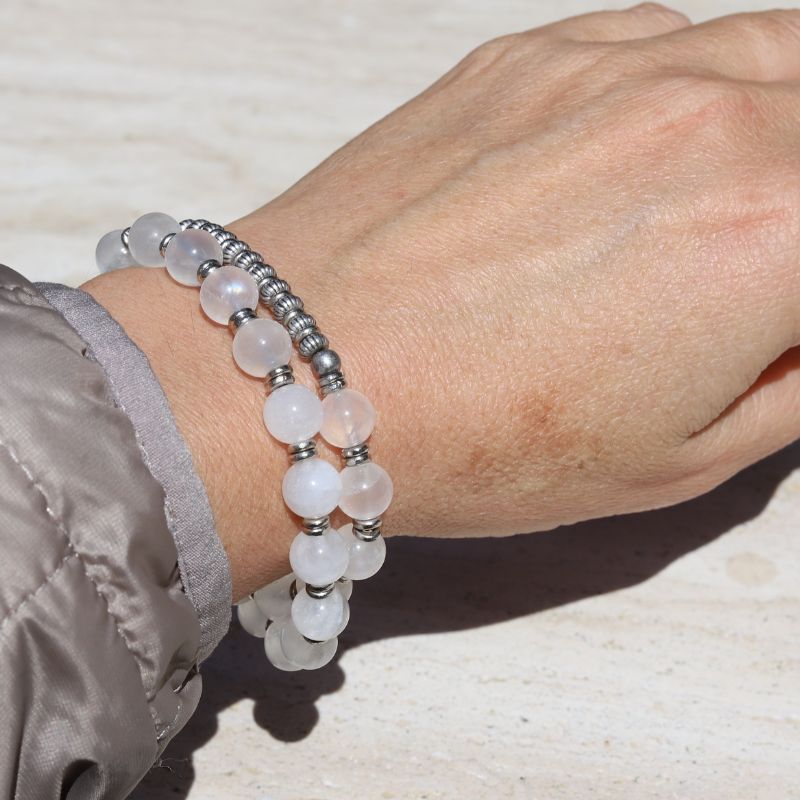 Moonstone Wrist Mala Bracelet *Final Sale*