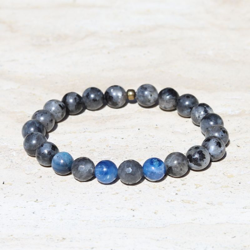 Lovepray Jewelry Larvikite Bracelet Kyanite Delicate Bracelet
