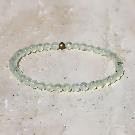 prehnite delicate bracelet