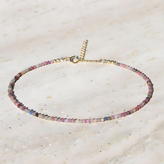 sapphire anklet