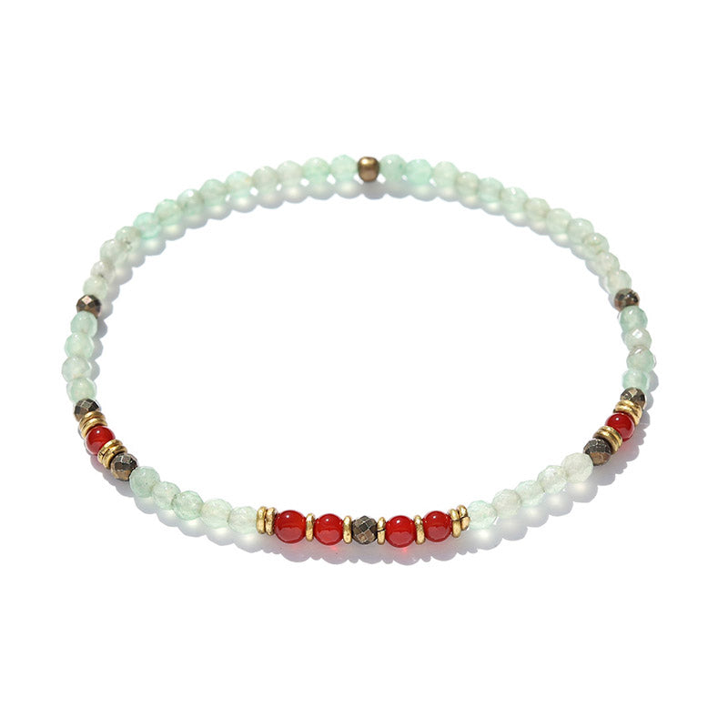 Aventurine and Carnelian Anklet