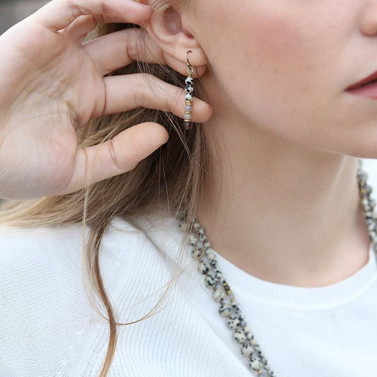 Dalmatian Jasper Earrings