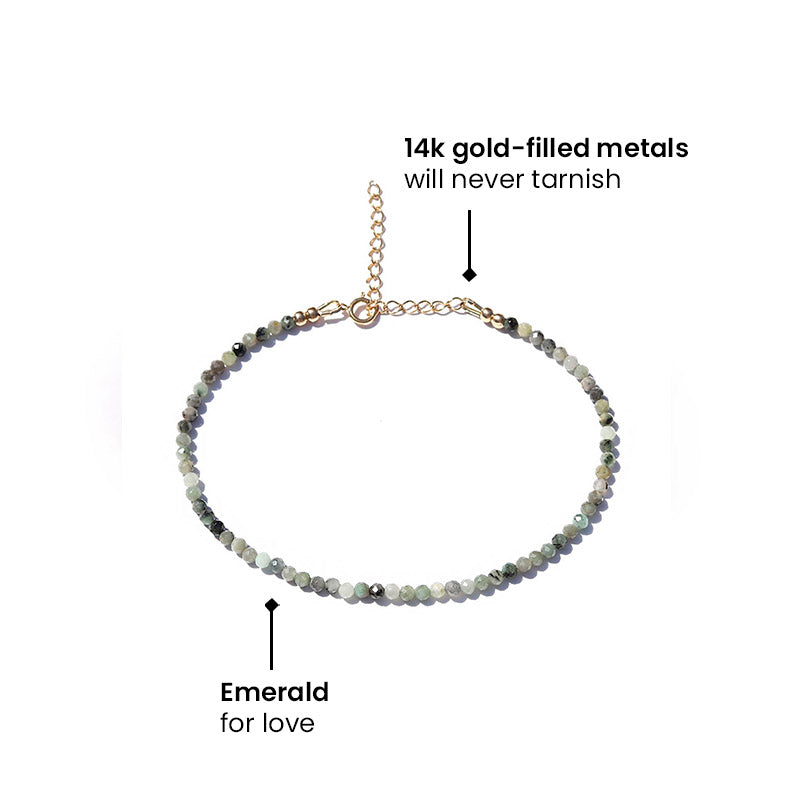 Emerald Luxury Anklet *Final Sale*