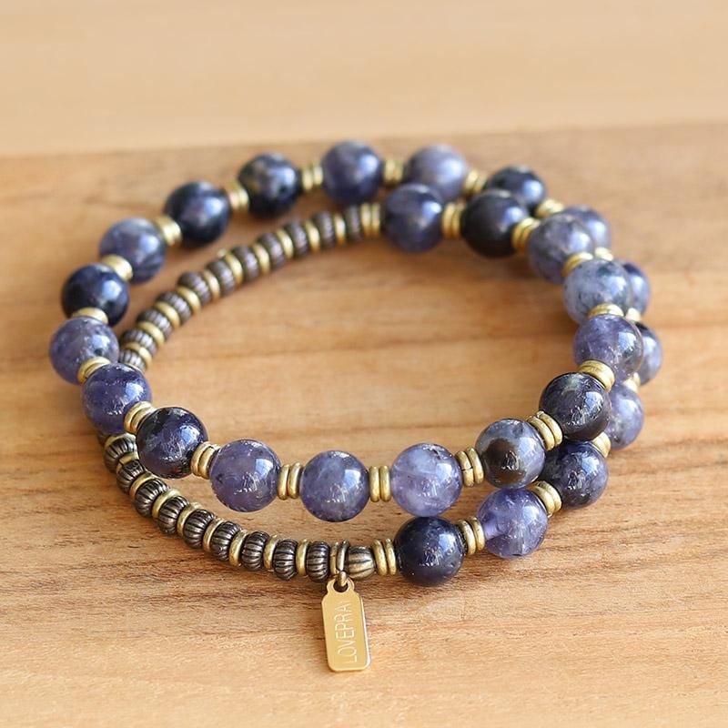 Lolite Wrist Mala Bracelet
