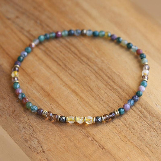 Jasper and Citrine Anklet