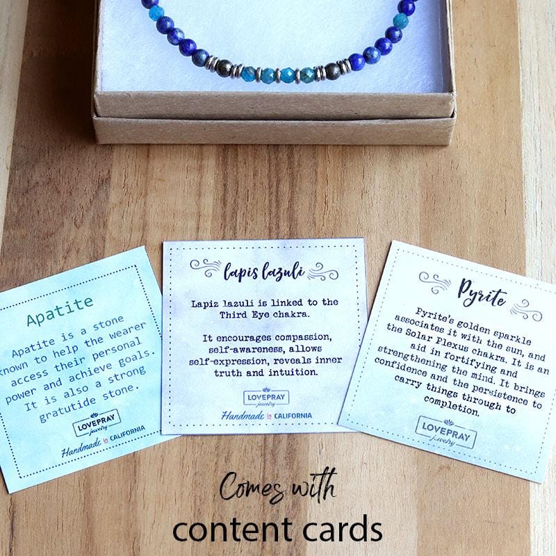 Lapis Lazuli and Apatite Content Cards