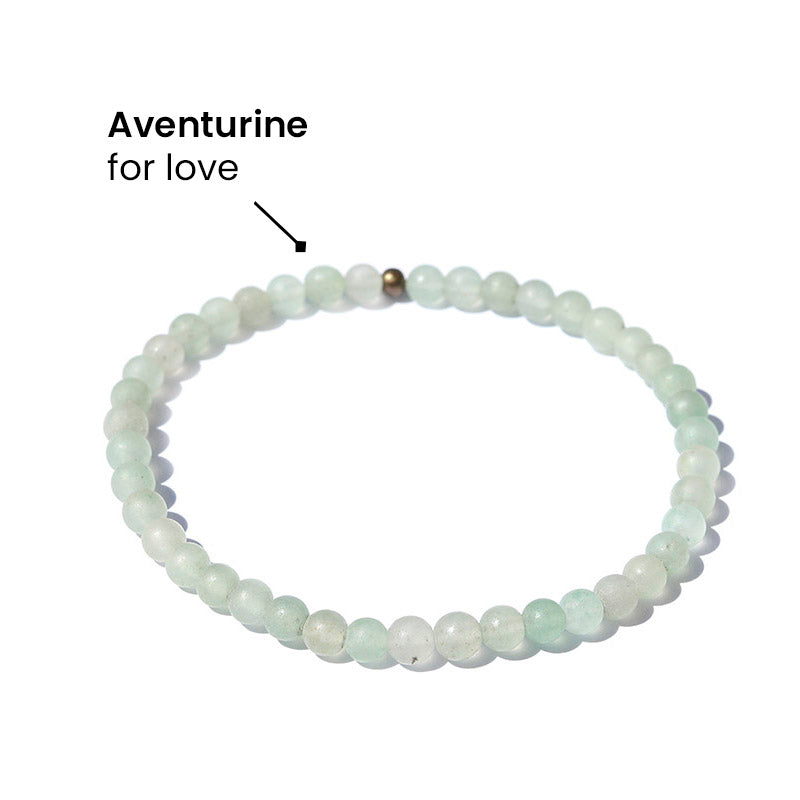 "Love" Matte Aventurine Bracelet