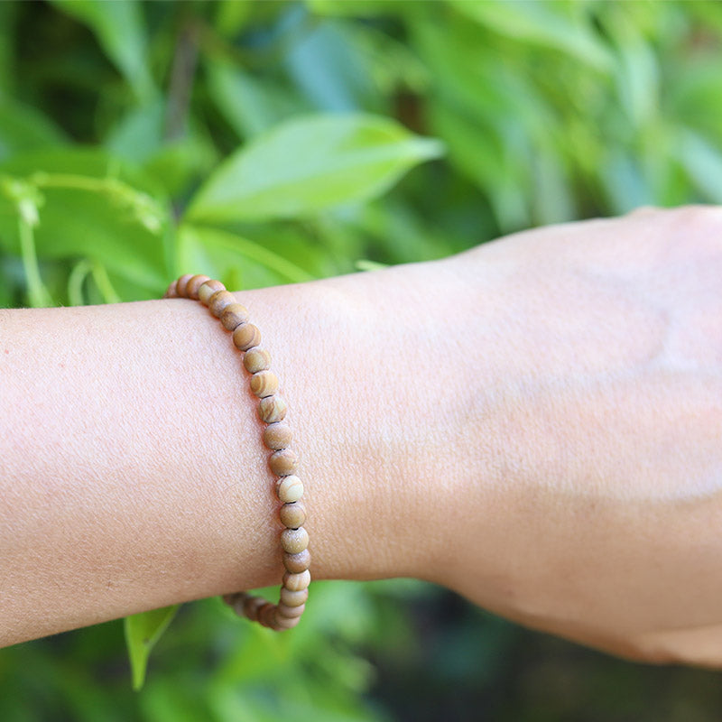 Matte Jasper Bracelet hand
