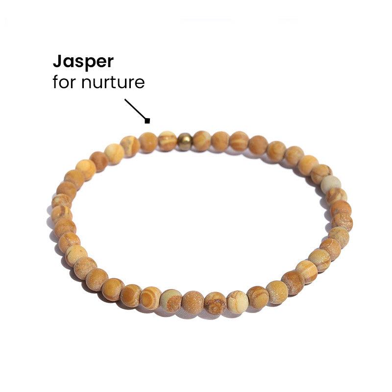 "Nurture" Matte Jasper Bracelet