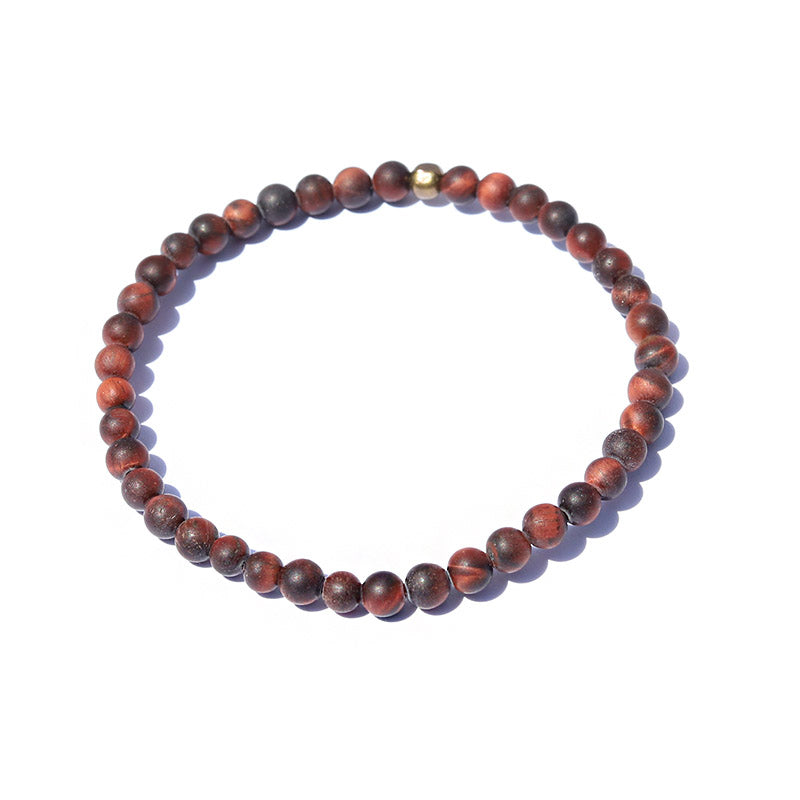 Matte Red Tiger's eye Bracelet