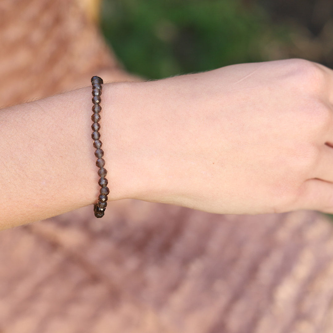 "Positivity" Smoky Quartz Delicate Luxury Bracelet
