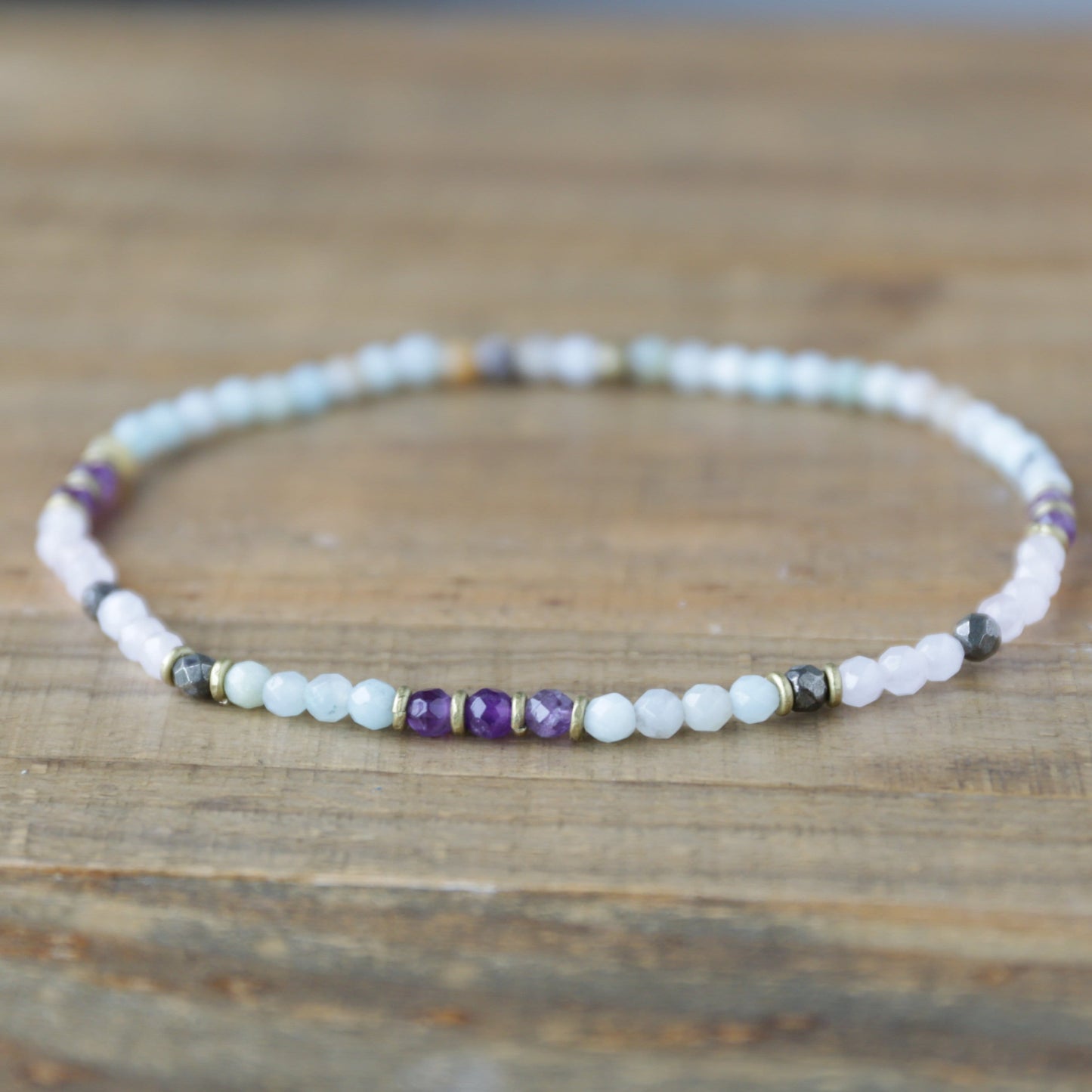 Anklets - Rose Quartz And Amazonite Anklet