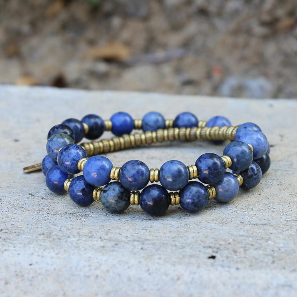Bracelets - Dumortierite Mala Bracelet