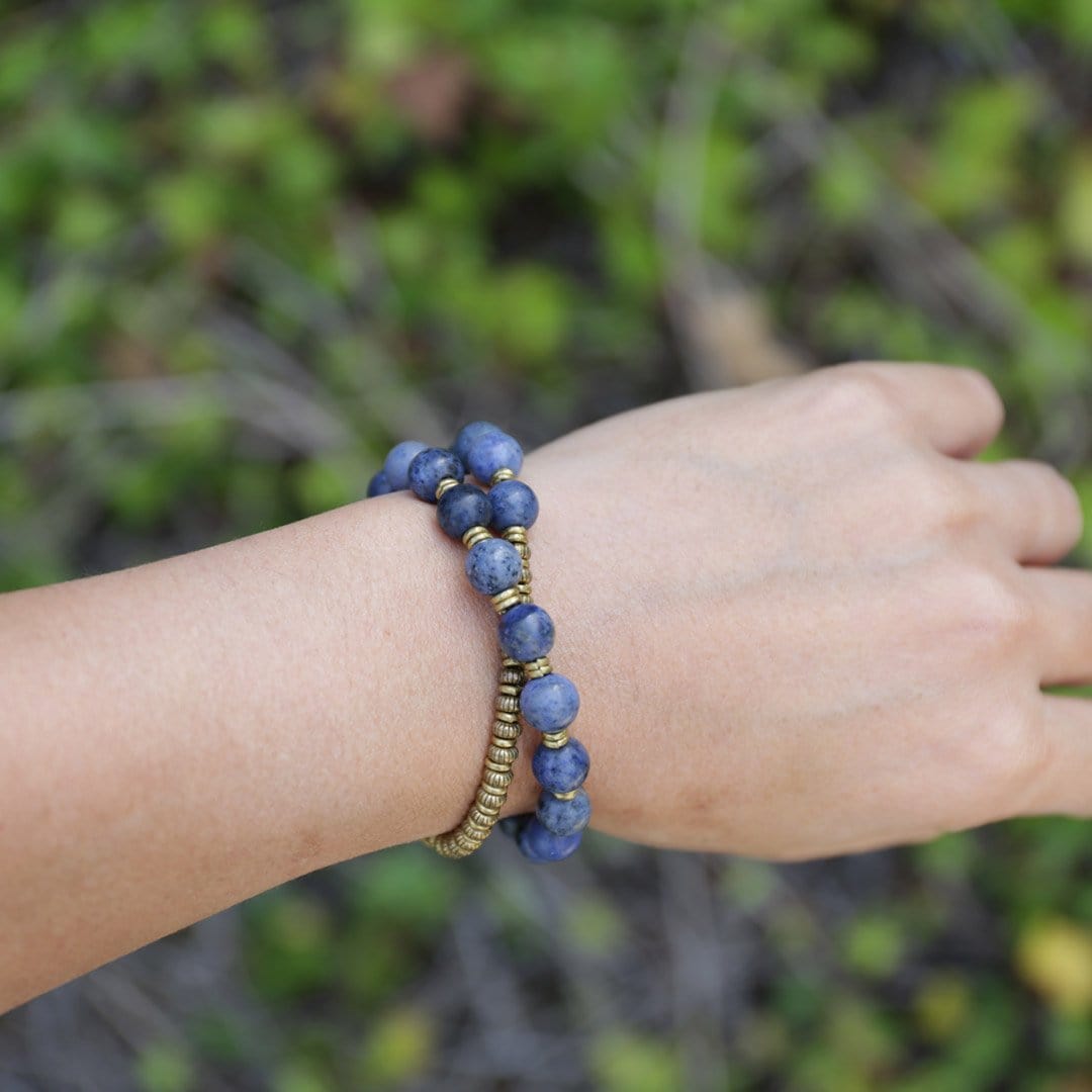 Bracelets - Dumortierite Mala Bracelet