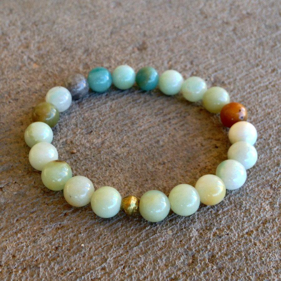 Bracelets - Smooth Amazonite Mala Bracelet