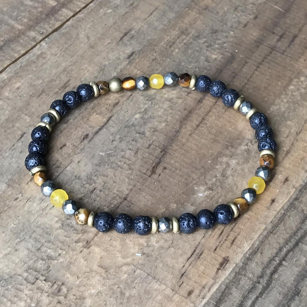 Bracelets - Solar Plexus Chakra Essential Oil Diffuser Bracelet