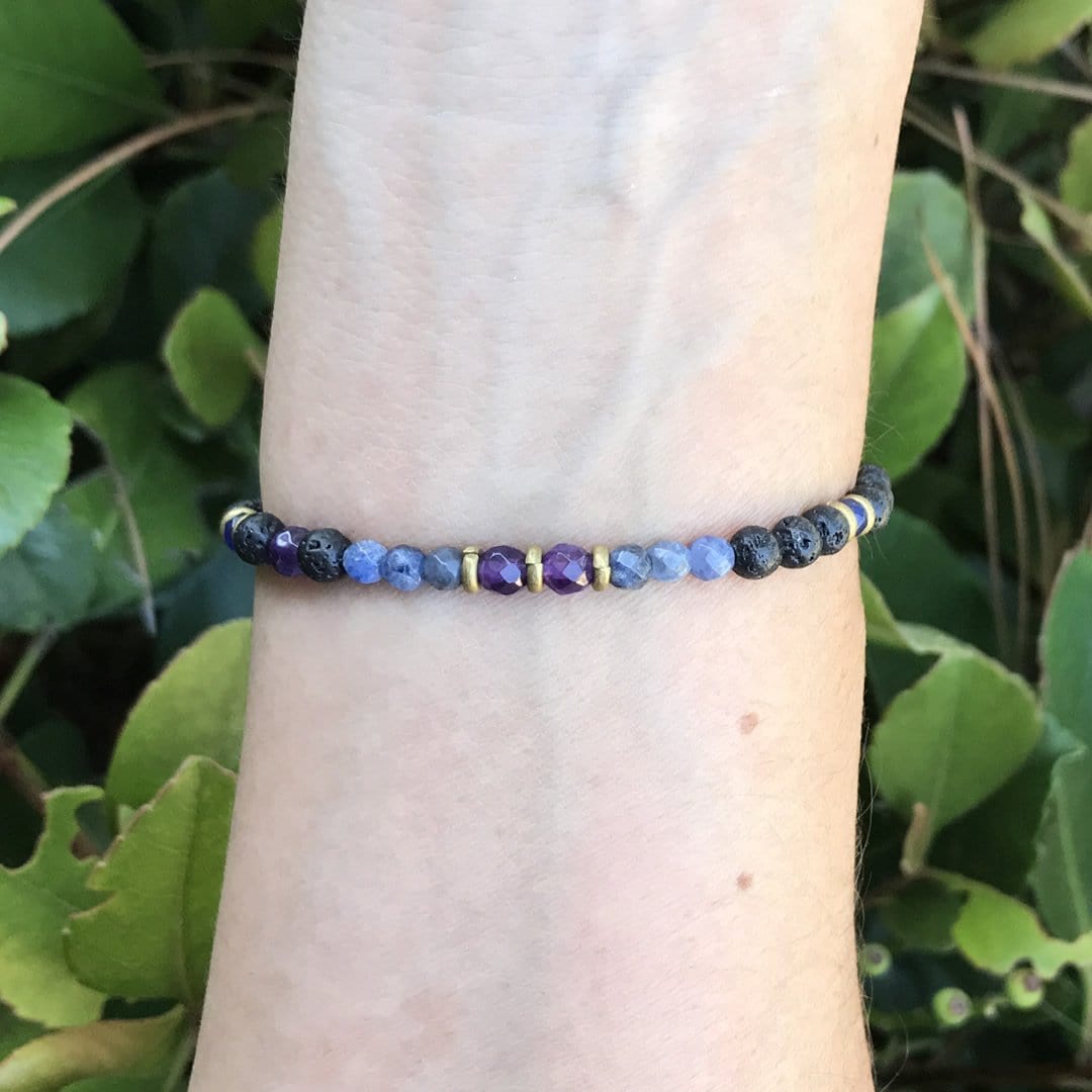 Bracelets - Third Eye Chakra Essential Oil Diffuser Bracelet