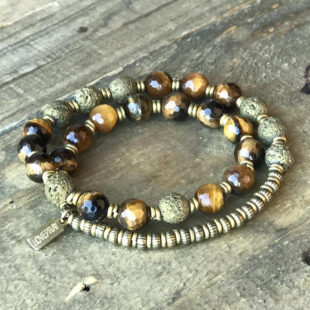 Bracelets - Tiger's Eye Aromatherapy Mala Bracelet