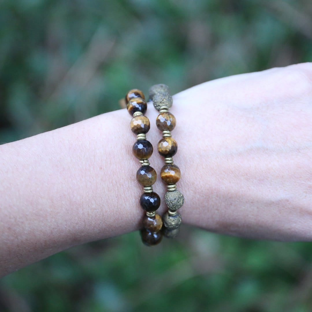 Bracelets - Tiger's Eye Aromatherapy Mala Bracelet