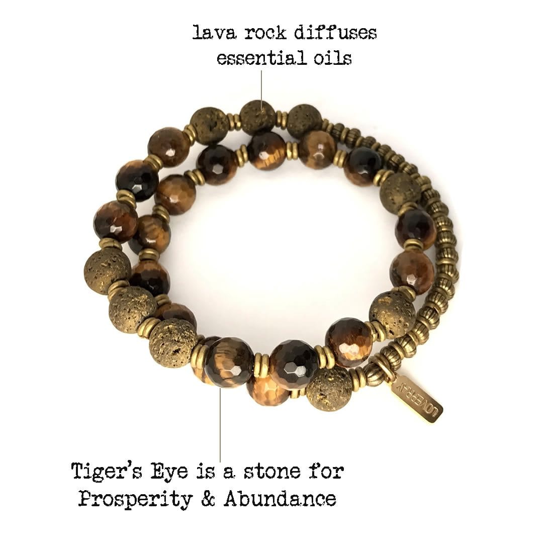 Bracelets - Tiger's Eye Aromatherapy Mala Bracelet