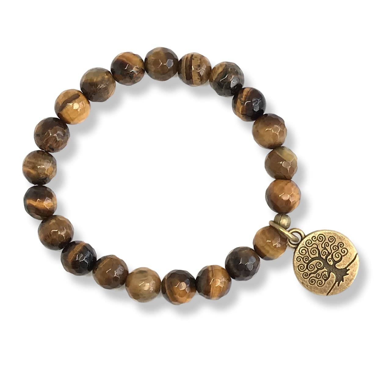 Bracelets - Tiger's Eye Beaded Bracelet