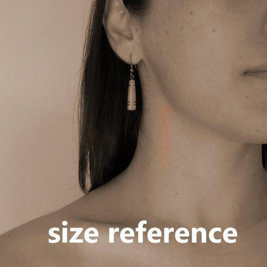 Earrings - Sky, Light Blue Vintage Glass With Gold Detail Earrings