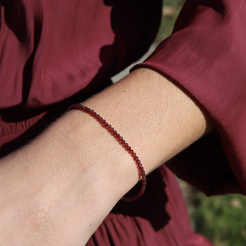 Garnet Delicate Luxury Bracelet