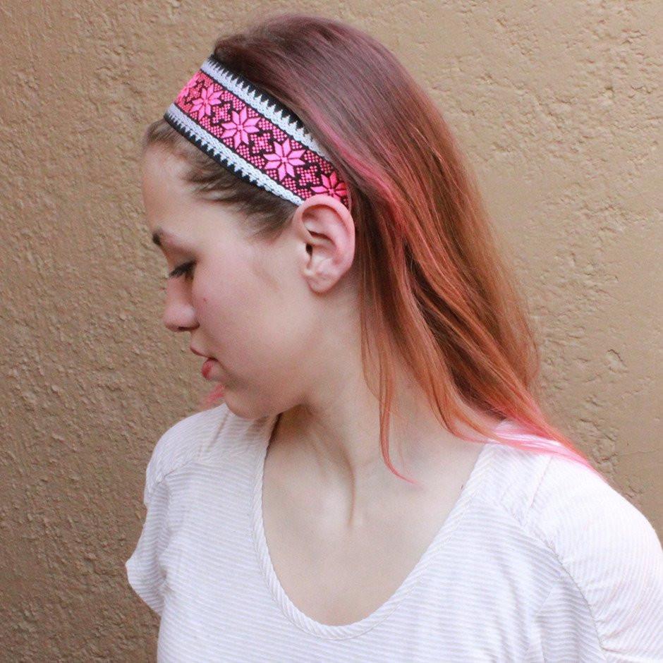 Headbands - Beauty, Pink And Black Headband