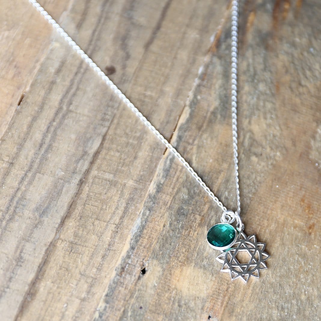 Necklaces - Heart Chakra Charm Necklace
