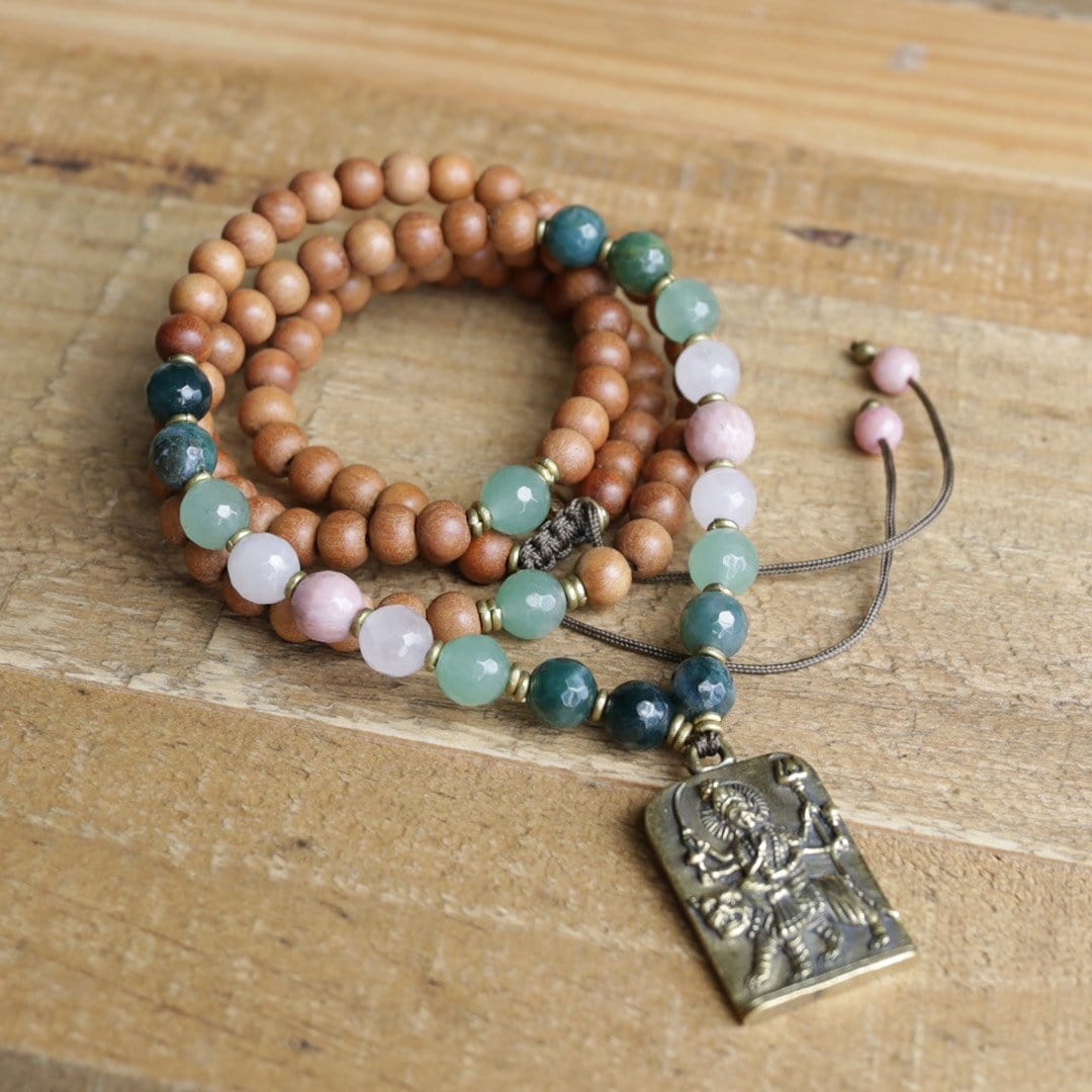 Necklaces - Sandalwood Heart Chakra Mala Necklace
