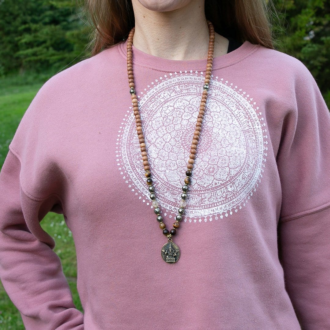 Necklaces - Sandalwood Solar Plexus Chakra Mala Necklace