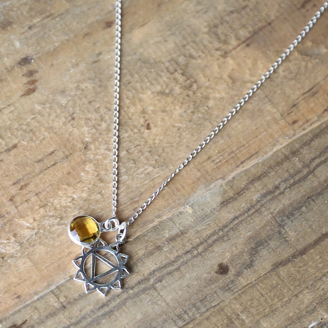 Necklaces - Solar Plexus Chakra Charm Necklace