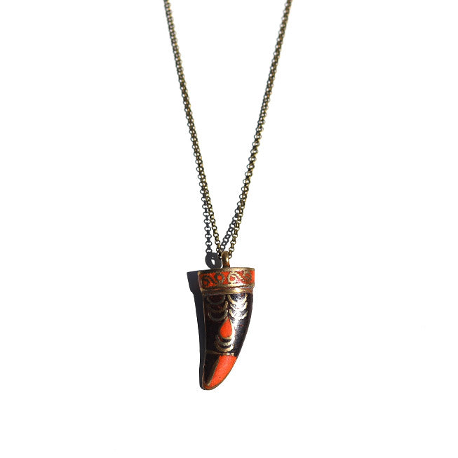 Good Luck Black Pendant Chain Necklace *Final Sale*