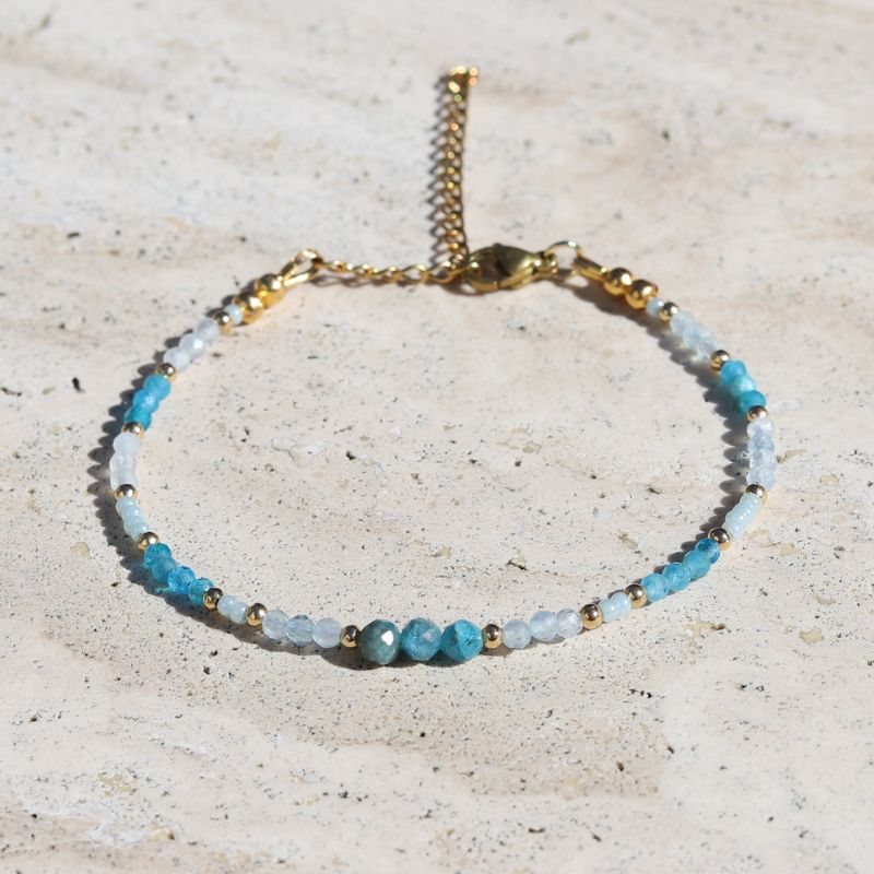 Aquamarine & Apatite Bracelet