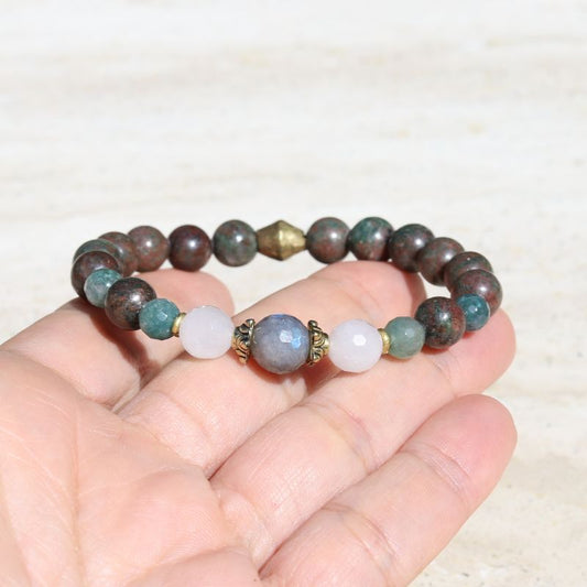 Kashgar Garnet & Labradorite Bracelet *Final Sale*