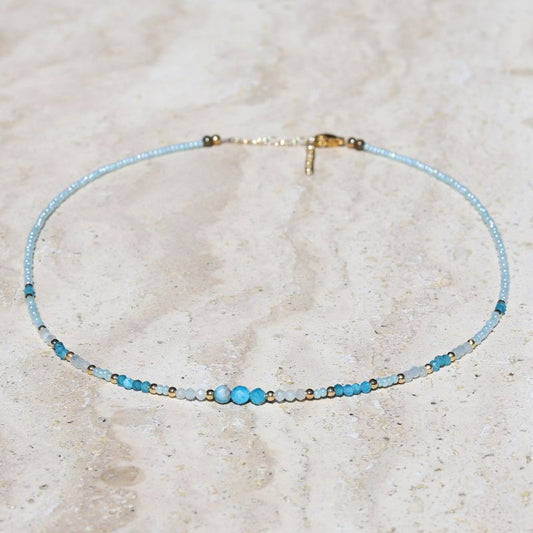 Apatite and Aquamarine Necklace