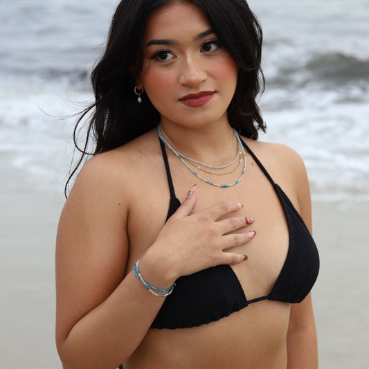 Apatite and Aquamarine Necklace