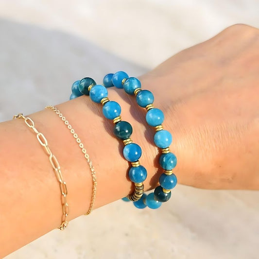 Apatite Wrist Mala Bracelet