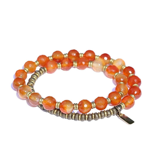 Carnelian Wrist Mala Bracelet