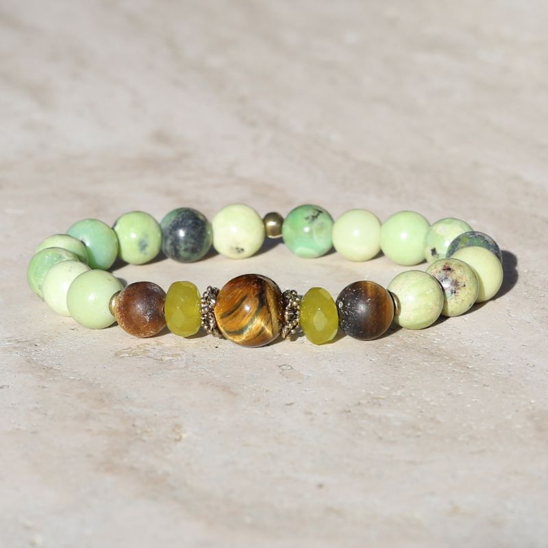 Chrysoprase & Tiger's Eye Bracelet *Final Sale*