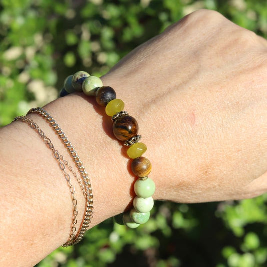 Chrysoprase & Tiger's Eye Bracelet *Final Sale*