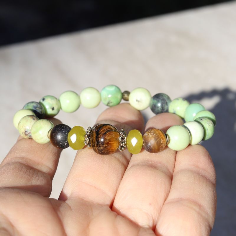 Chrysoprase & Tiger's Eye Bracelet *Final Sale*