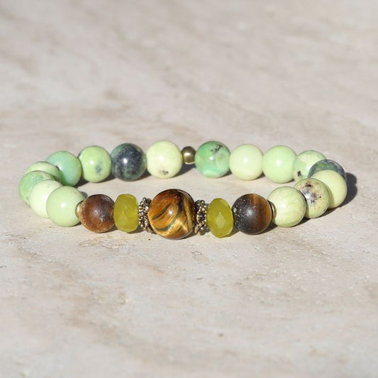 Chrysoprase & Tiger's Eye Bracelet *Final Sale*