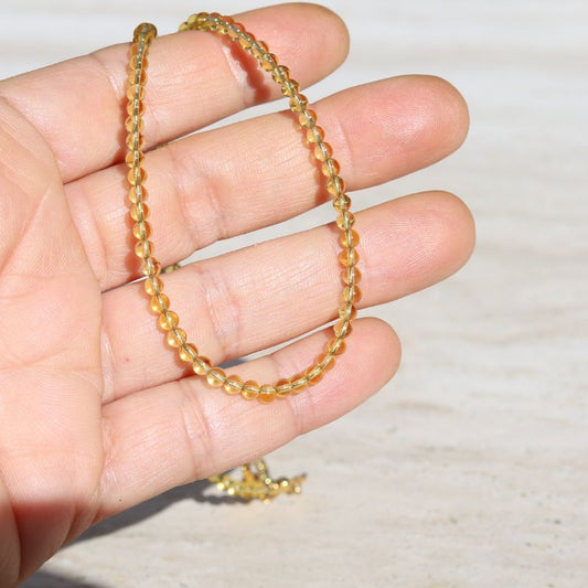 Citrine Dainty Necklace *Final Sale*