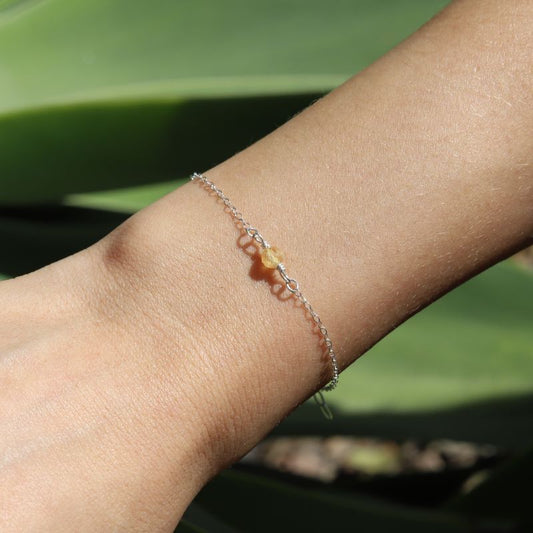 Citrine Sterling Silver Bracelet - November
